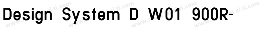 Design System D W01 900R字体转换